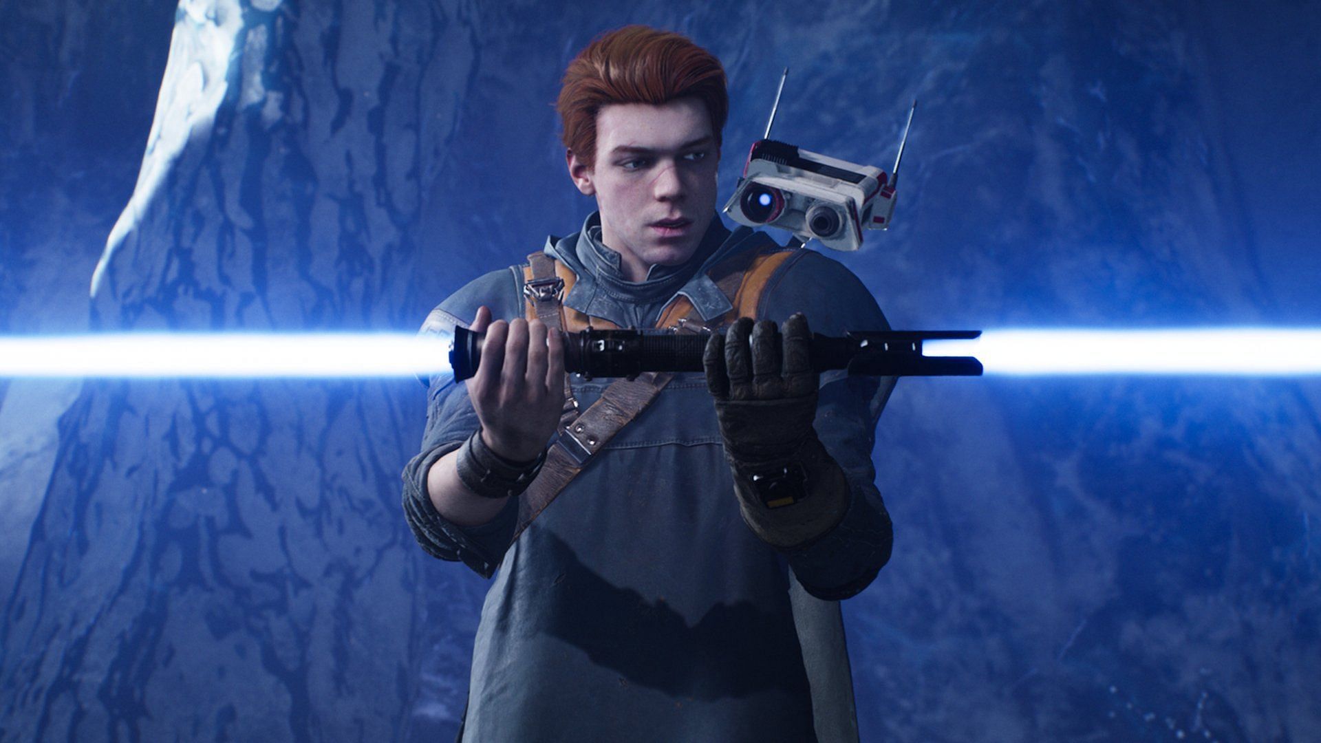 Cal rebuilds his lightsaber (image via Respawn)