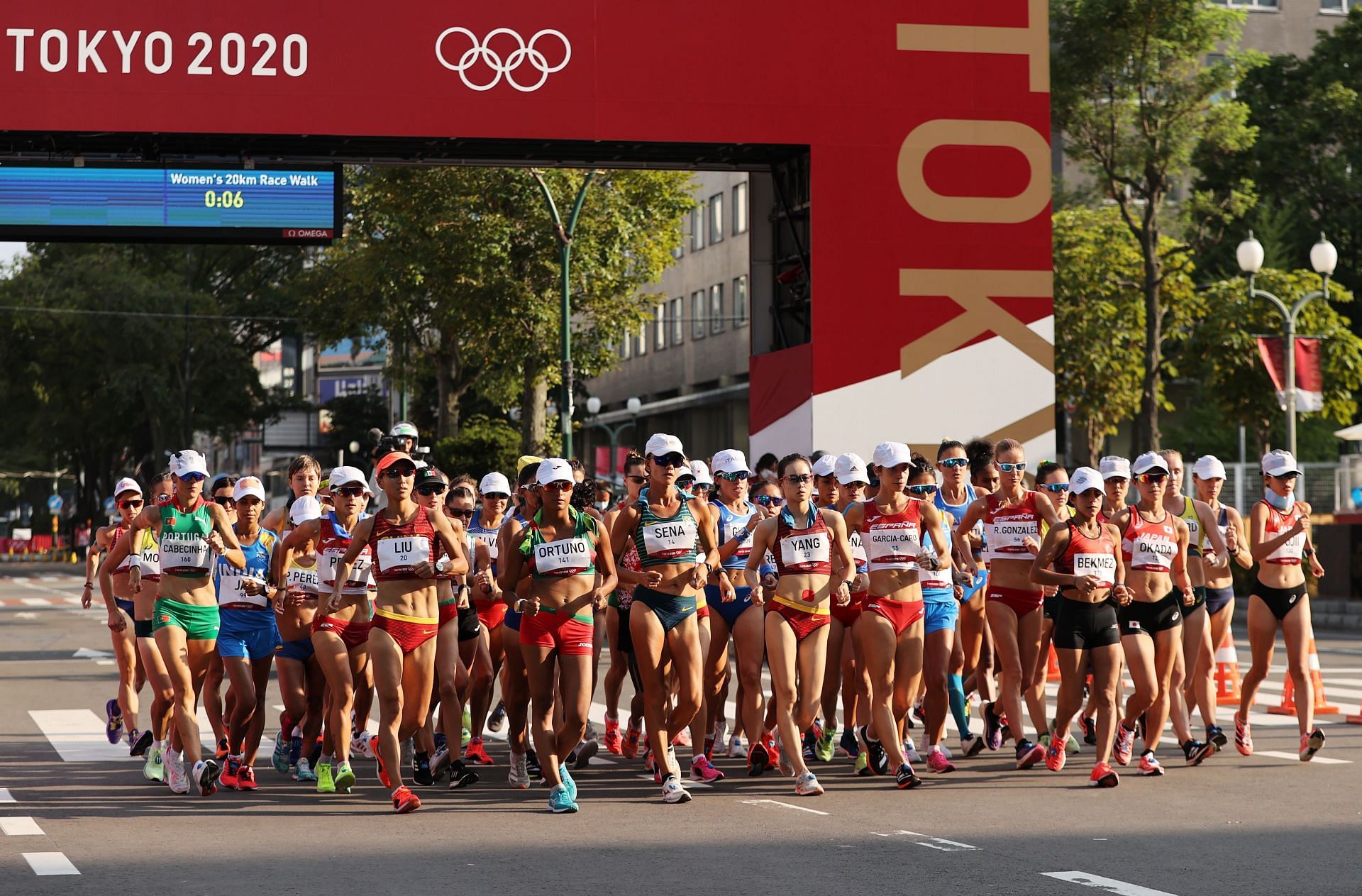 A race walk event in progress at the Tokyo Olympics (Image courtesy: Getty Images)