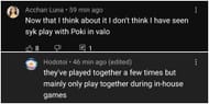 It doesn't seem like Sykkuno and Poki play together often, if he forgot her username (Image via Shrimpkkuno/YouTube)