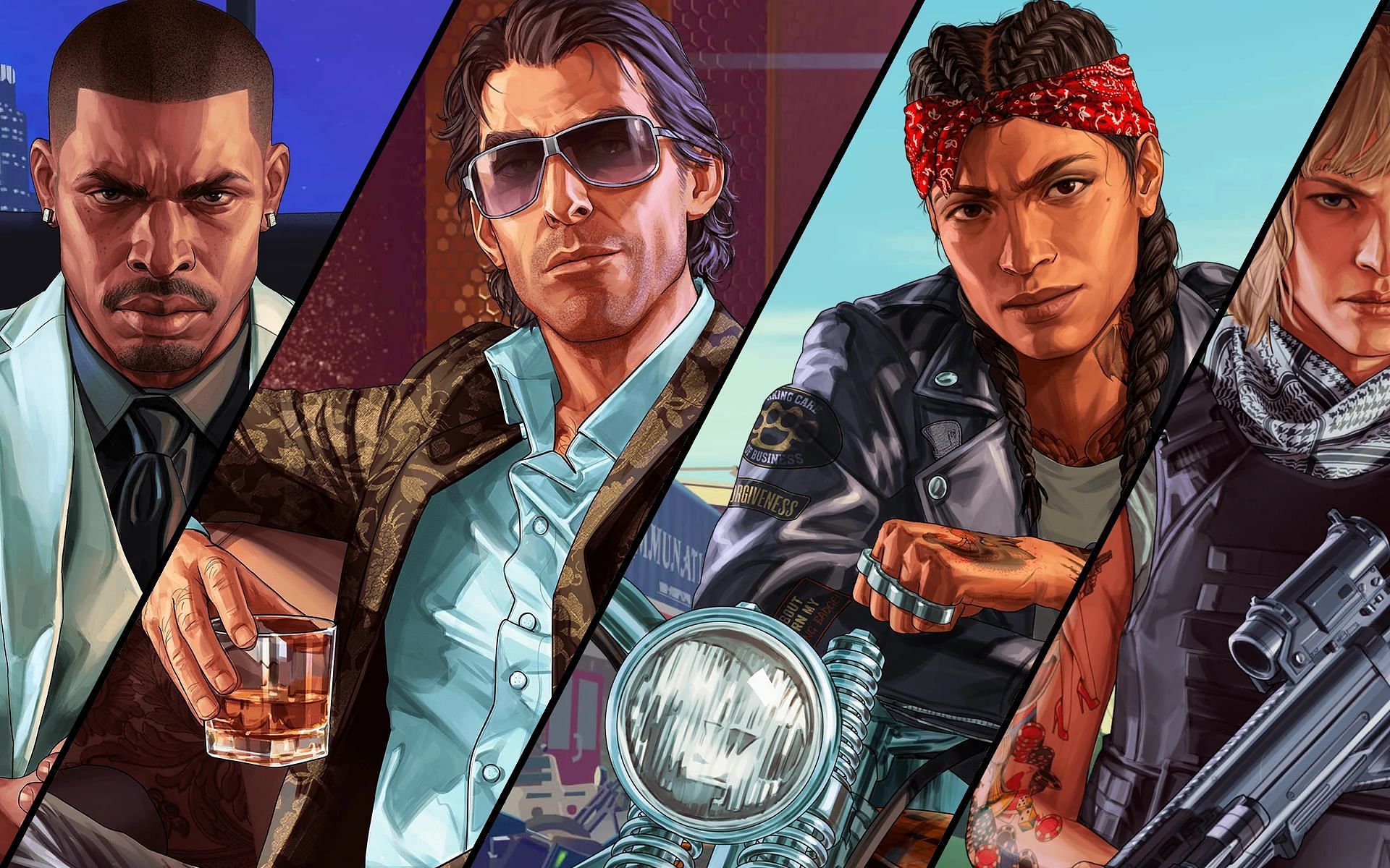 The four Career Builder options that new GTA Online players can pick from (Image via Rockstar Games)