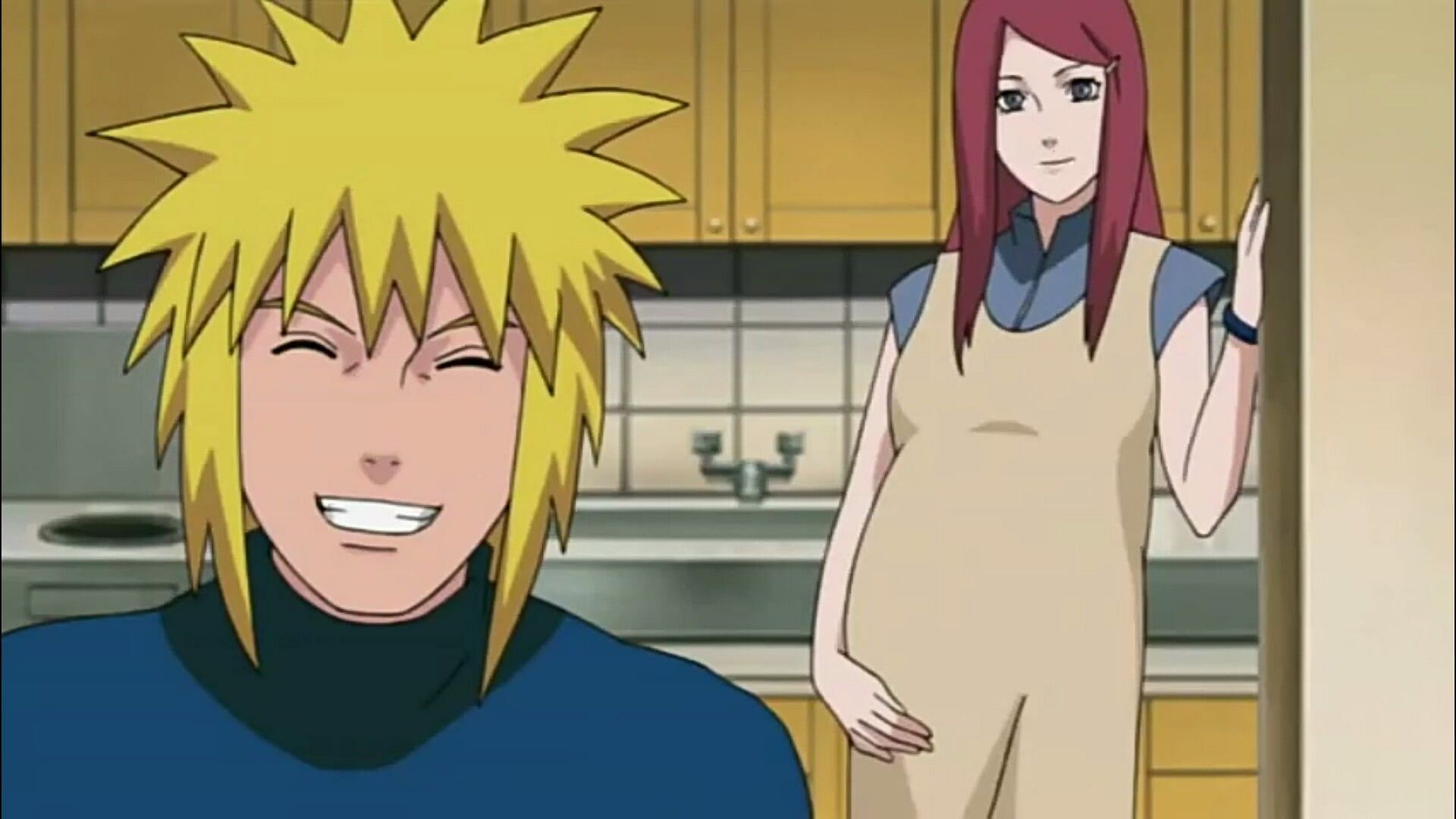 Kushina and Minato ask Jiraiya to be the kid&#039;s godfather (Image credit: Masashi Kishimoto/Shueisha, Viz Media, Naruto Shippuden)