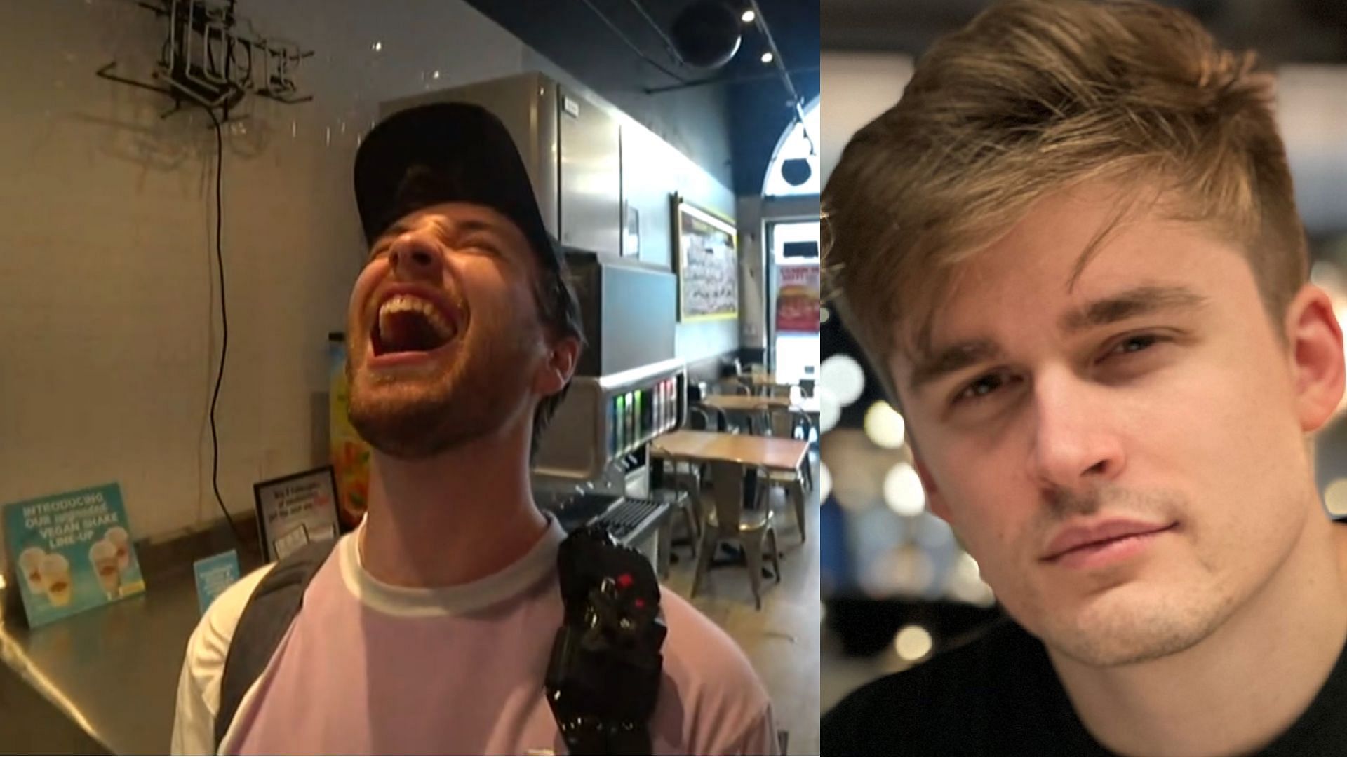 CDawgVA and Ludwig laugh out loud at employee&#039;s remark (Images via CDawgVA/ Twitch, Ludwig/ Twitter)