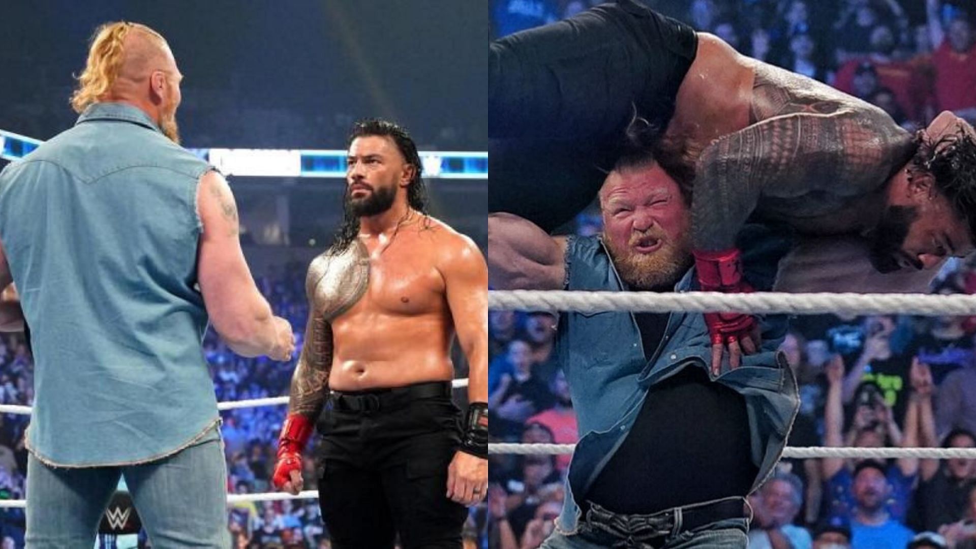 Brock Lesnar attacked Roman Reigns on this week&#039;s SmackDown