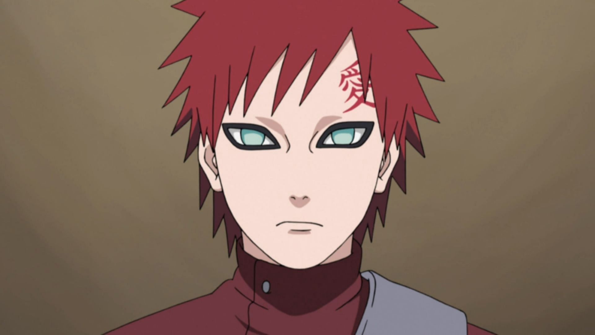 Gaara almost never changes this face (Image via Masashi Kishimoto/Shueisha, Viz Media, Naruto Shippuden)