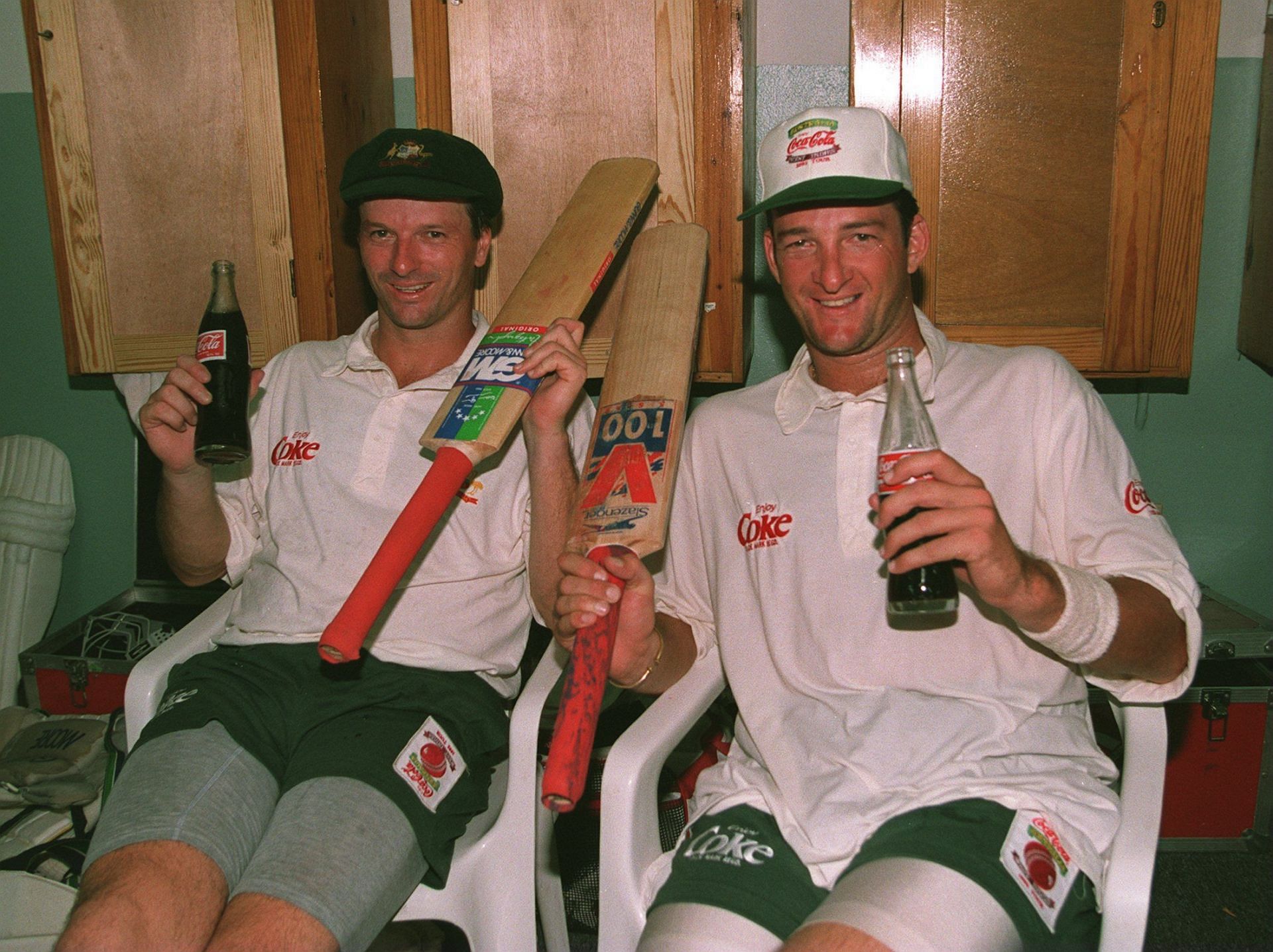 Steve Waugh and Mark Waugh in 1995. Pic: Getty Images
