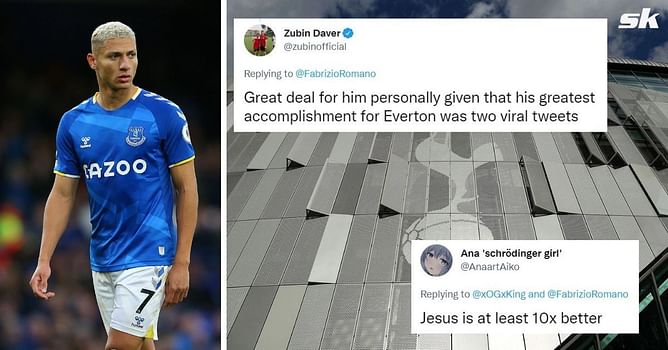“His greatest accomplishment for Everton was two viral tweets”, “Jesus is at least 10x better” – Rival fans react as Tottenham reach agreement to sign Richarlison