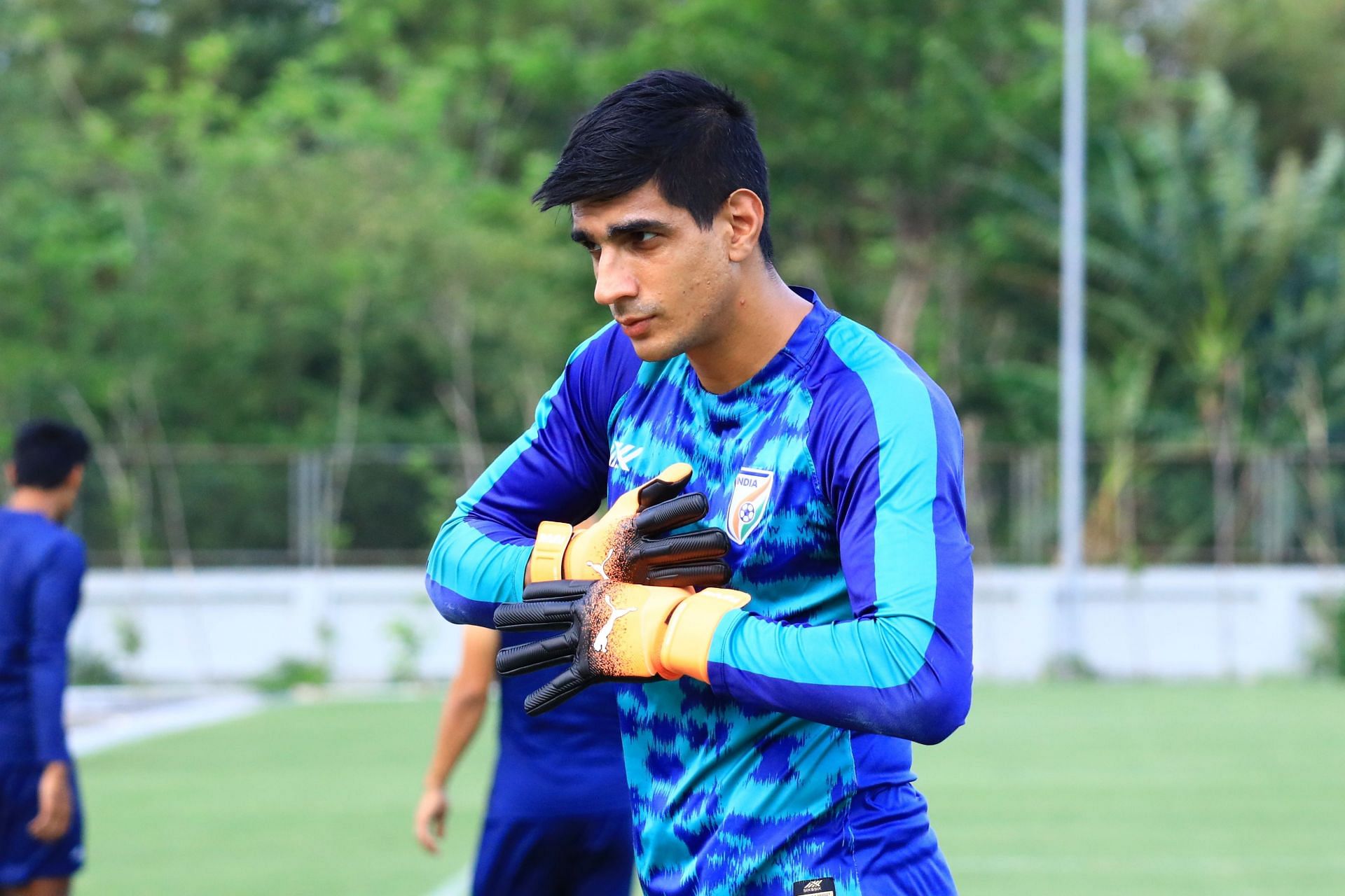 Gurpreet Singh Sandhu has been a mainstay in the Indian national team. (Image Courtesy: Twitter/IndianFootball)
