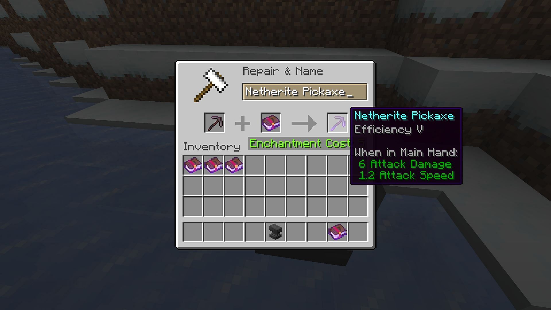 Efficiency enchanted book (Image via Mojang)