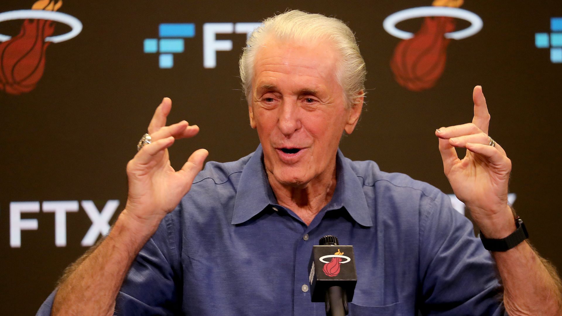 Pat Riley could deal the Miami Heat&#039;s first-round pick for immediate help next season. [Photo: Sun Sentinel]