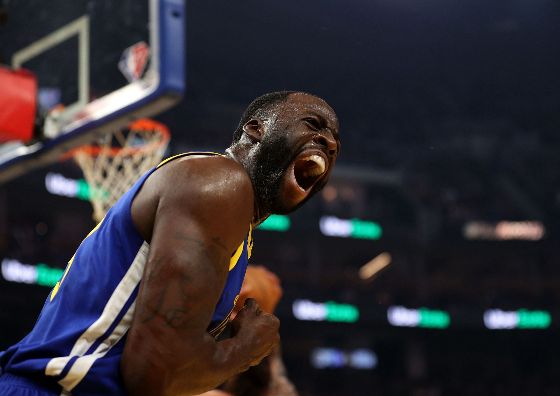 Memphis Grizzlies v Golden State Warriors - Game Six; Draymond Green celebrates