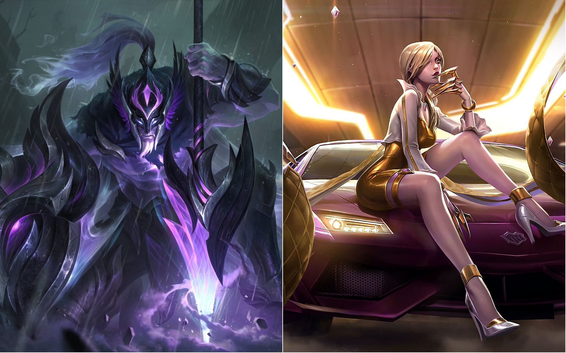 Full list of skins for patch 12.12 that can be obtained using Mythic Essence (Image via Riot Games)