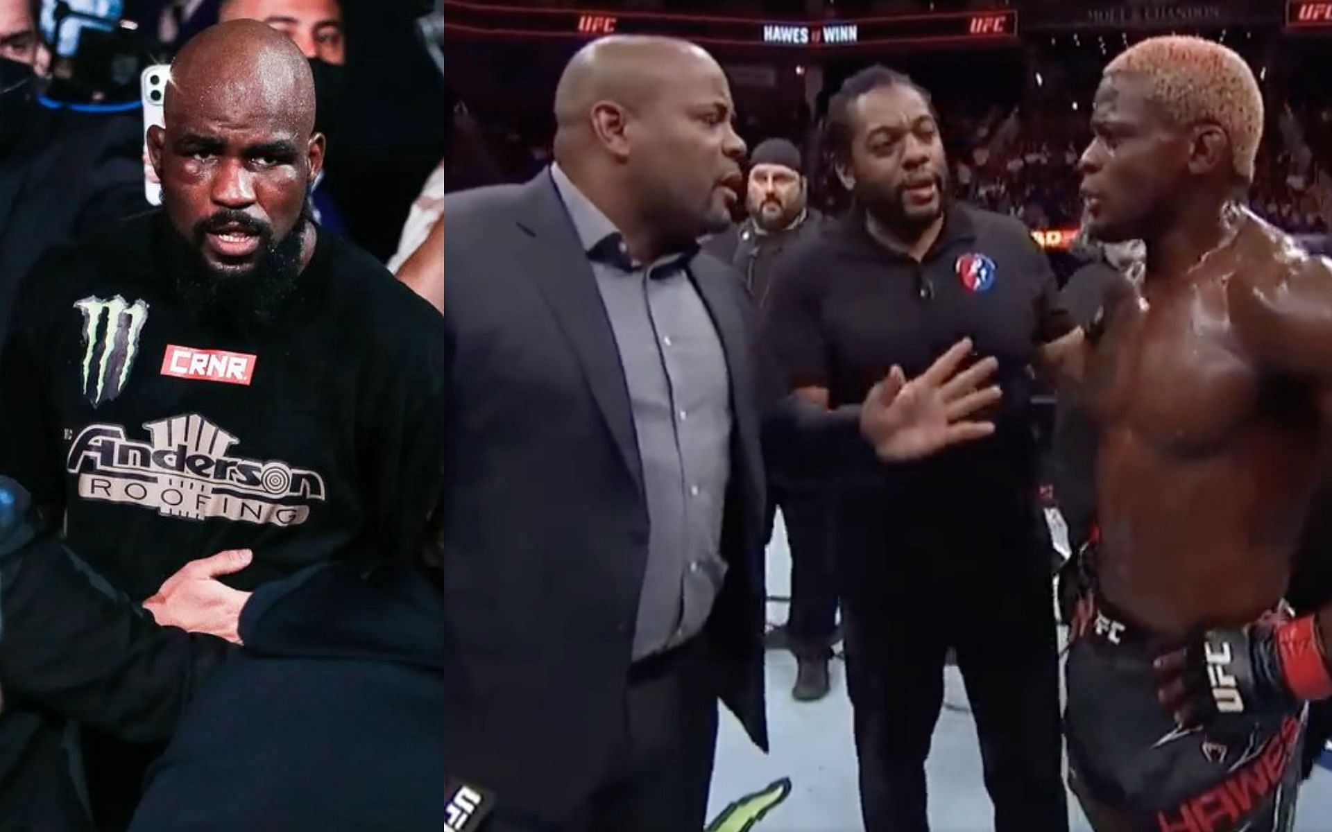 Corey Anderson defends Daniel Cormier [Images via @coreya_mma on Instagram &amp; @MMAFighting.com on Twitter]