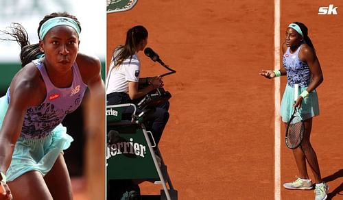 Coco Gauff was visibly frustrated by her opponent's grunting in the match.