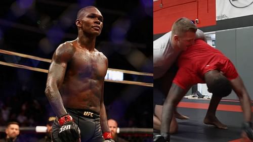 Dan Hooker and Israel Adesanya sparring (R) [Image via Freestylebender on YouTube]