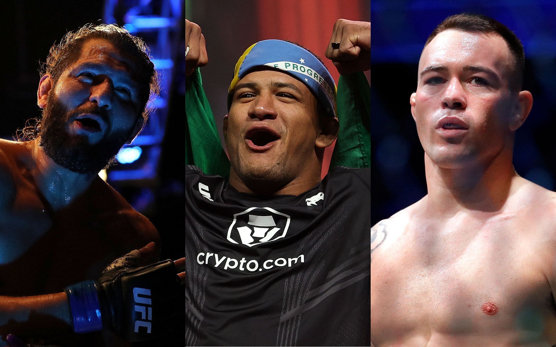 Jorge Masvidal (left), Gilbert Burns (center), Colby Covington (right) (Images via Getty)