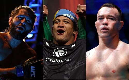 Jorge Masvidal (left), Gilbert Burns (center), Colby Covington (right) (Images via Getty)