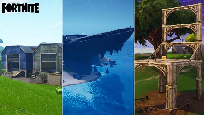 Fortnite's Dusty Depot, The Shark, and Wood Chair POIs return to the island