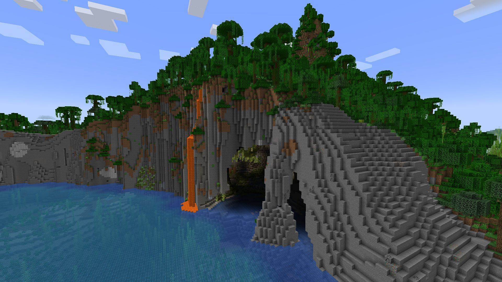 The lush cave cove (Image via Minecraft)