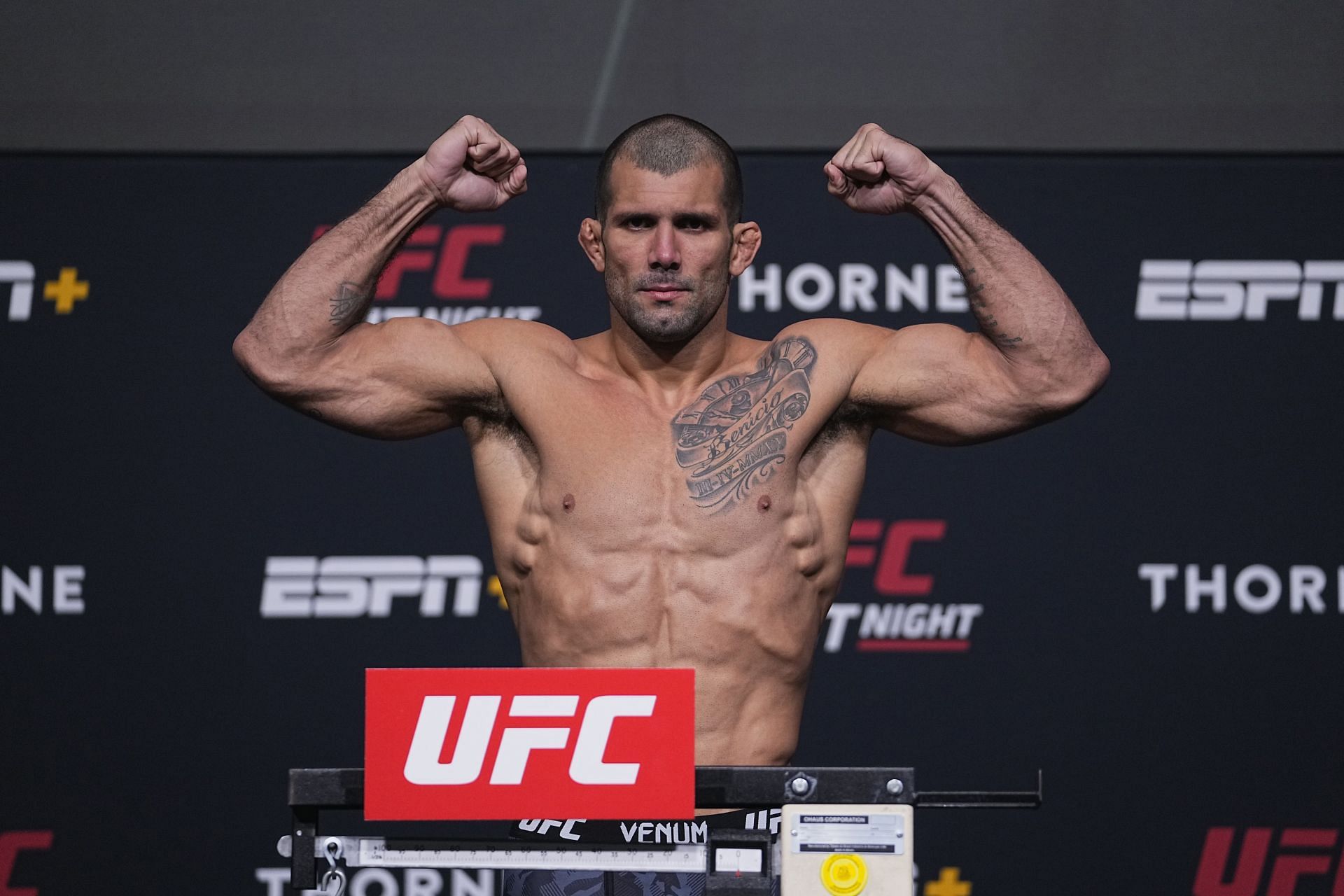 Rodolfo Vieira at the UFC Fight Night: Makhachev v Moises Weigh-in