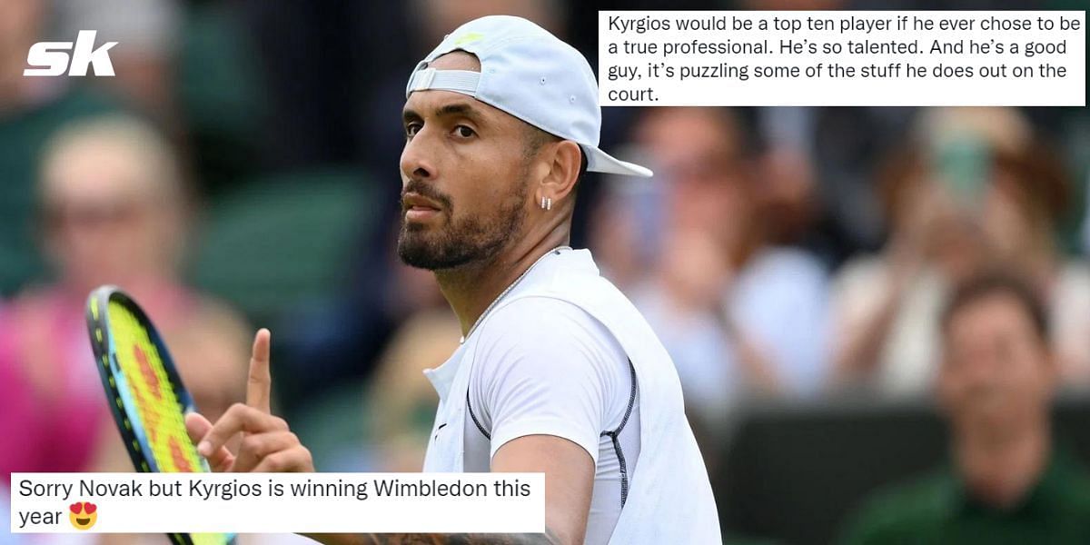 Fans react to Nick Kyrgios&#039; brilliant performance in the second round of Wimbledon 2022