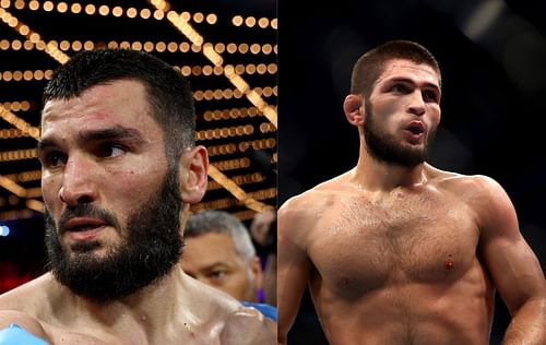 Artur Beterbiev (left), Khabib Nurmagomedov (right)