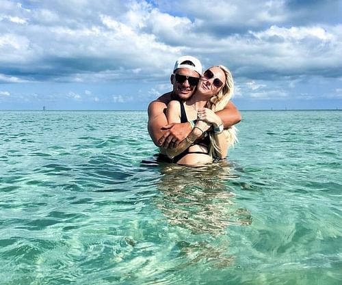 Chiefs QB Patrick Mahomes and wife Brittany Matthews in Hawaii. Source: @brittanylynne