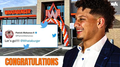 Patrick Mahomes has opened the first Whataburger in Kansas City