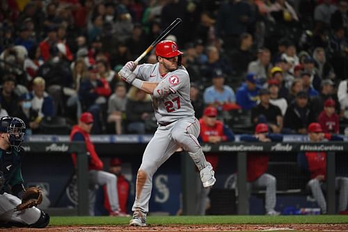 The Los Angeles Angels' Mike Trout