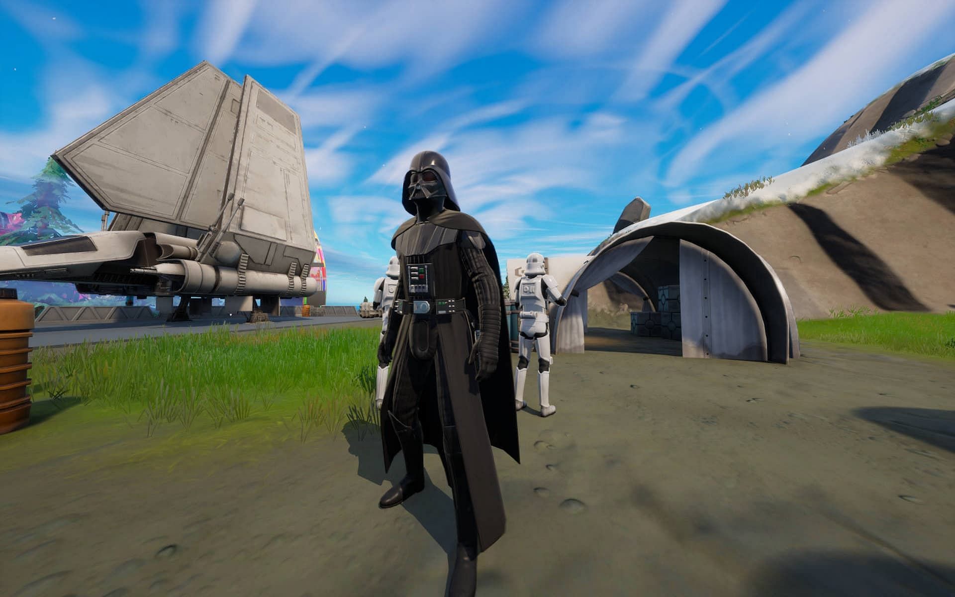 Darth Vader sets up an outpost on the island in Fortnite Chapter 3 Season 3 (Image via Epic Games)