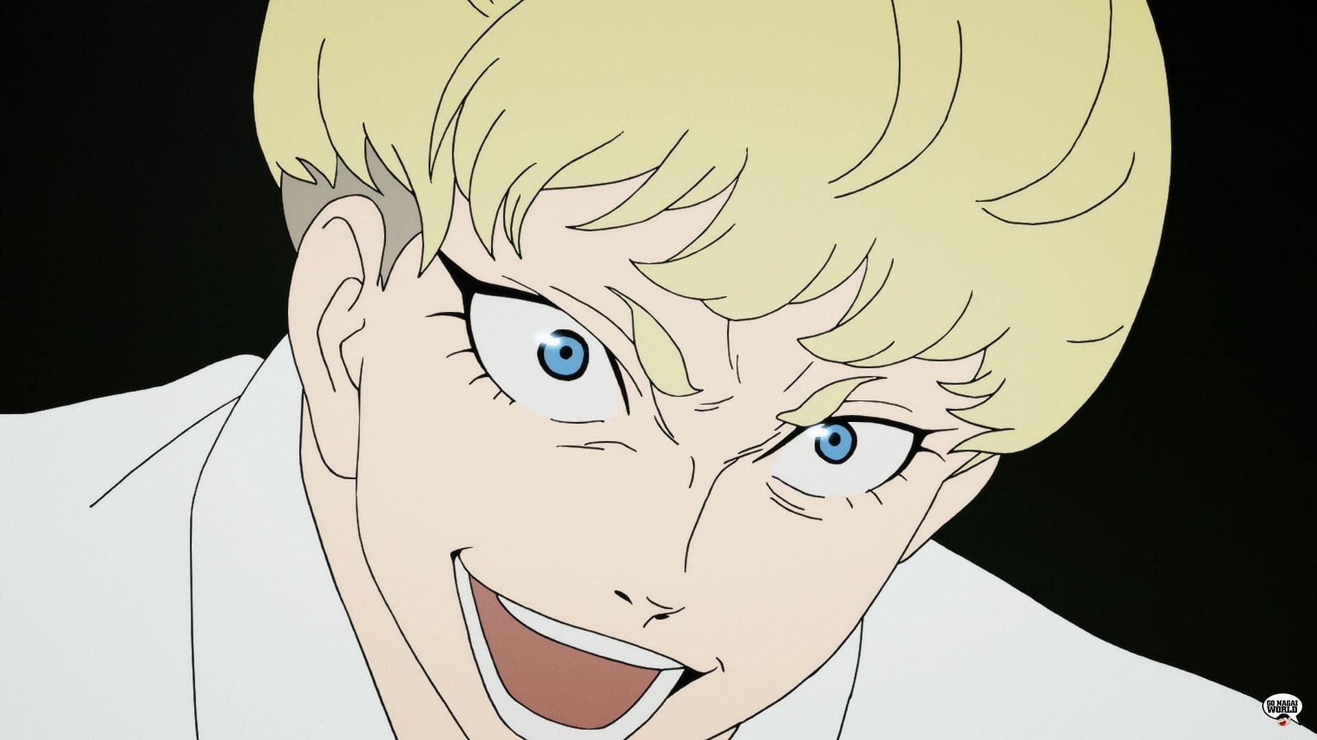 Ryo laughing about his plans (Image credits: Go Nagai, Science Saru, Devilman Crybaby)