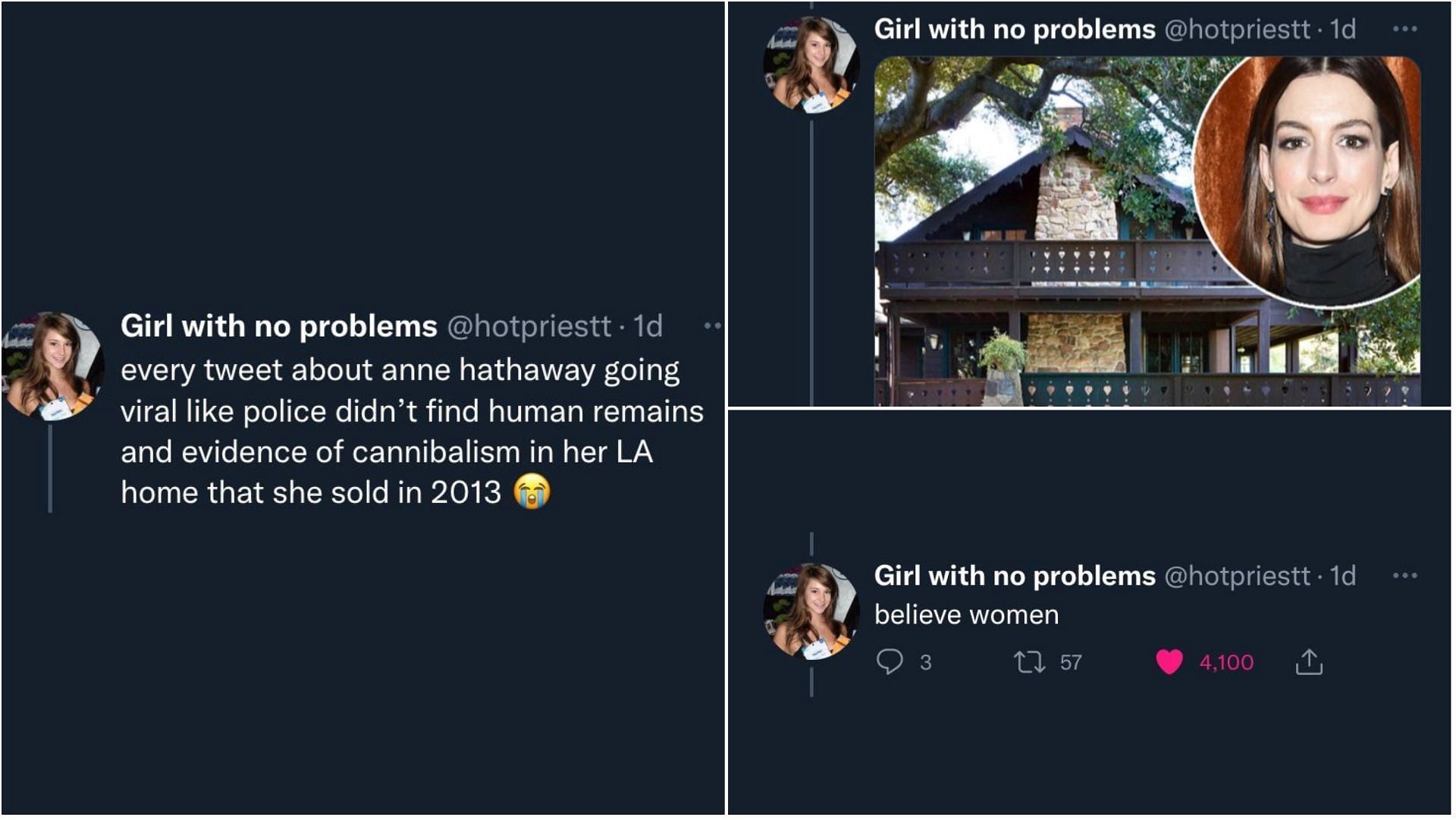 The controversial tweet by Girl with no problems (Image via hotpriestt/Twitter)