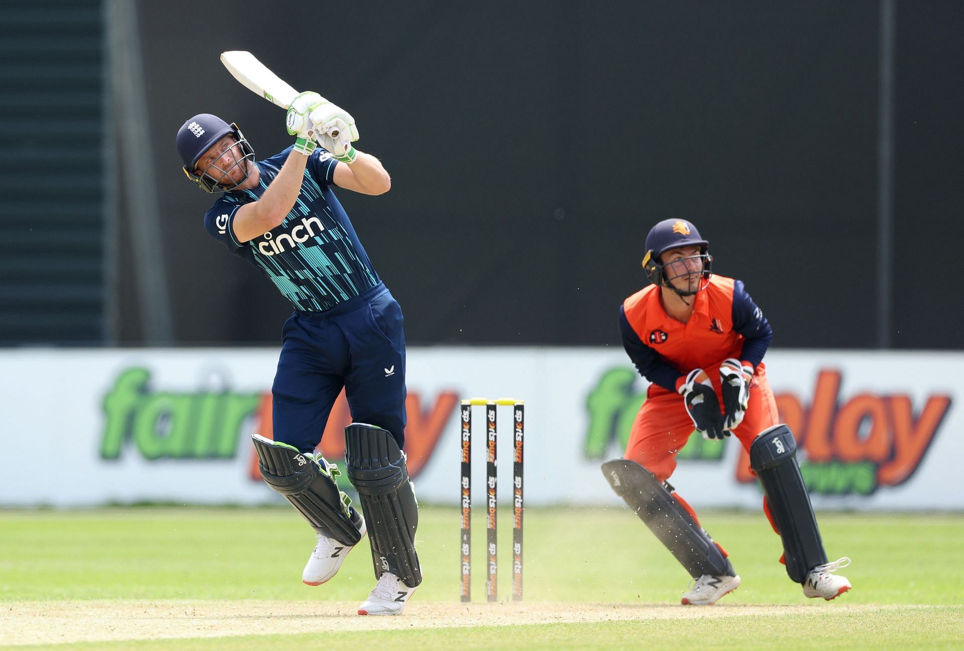 Jos Buttler brought up his hundred off 47 balls. (Credits: Twitter)