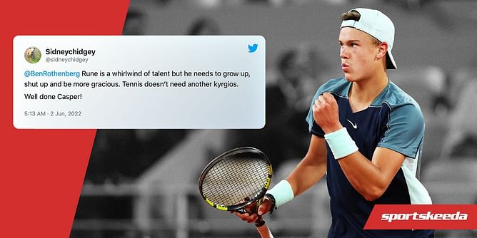"Whirlwind of talent but he needs to grow up, shut up and be more gracious" - Tennis fans slam Holger Rune for snubbing Casper Ruud at net after French Open loss