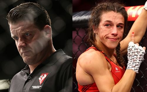 Marc Goddard (left) and Joanna Jedrzejczyk (right)