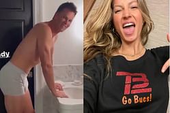 "More like TB12-inches" - NFL fans react to Gisele Bundchen's viral clip of Tom Brady in his underwear