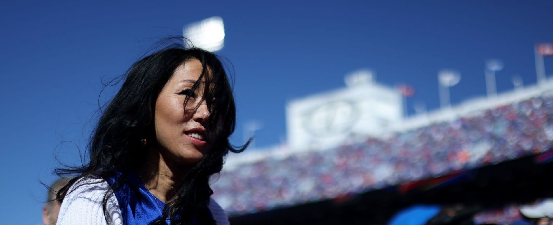 Kim Pegula&#039;s family shot down the unconfirmed death rumors surrounding the businesswoman (Image via Getty Images)