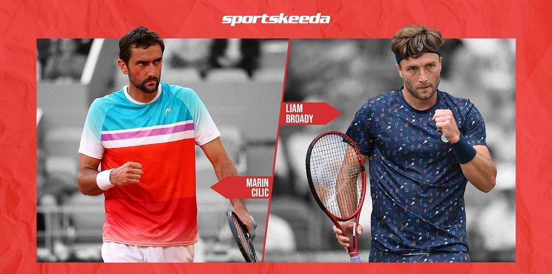 Marin Cilic will take on Liam Broady in the first round of the Cinch Championships