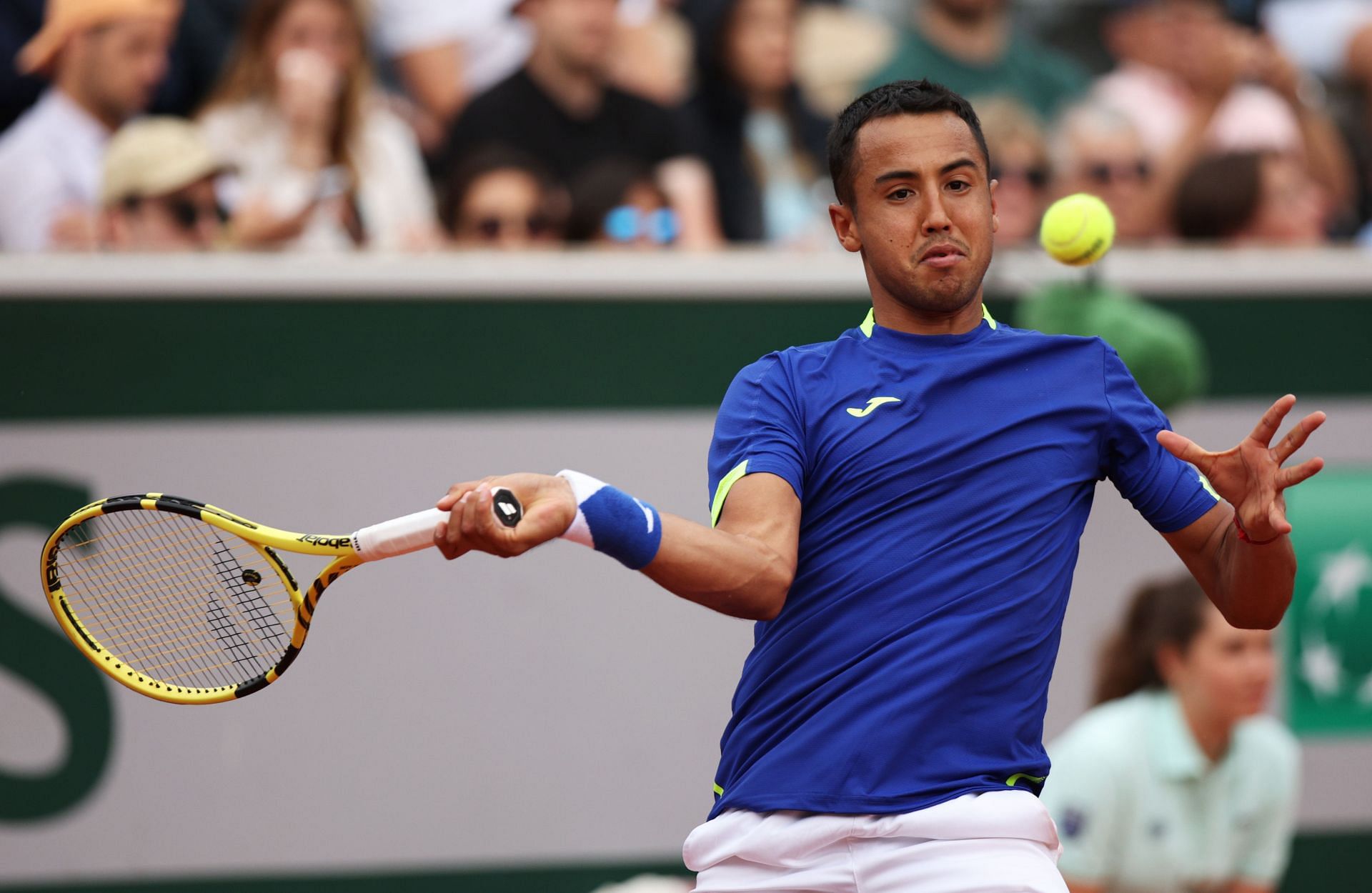 Hugo Dellien at the 2022 French Open.