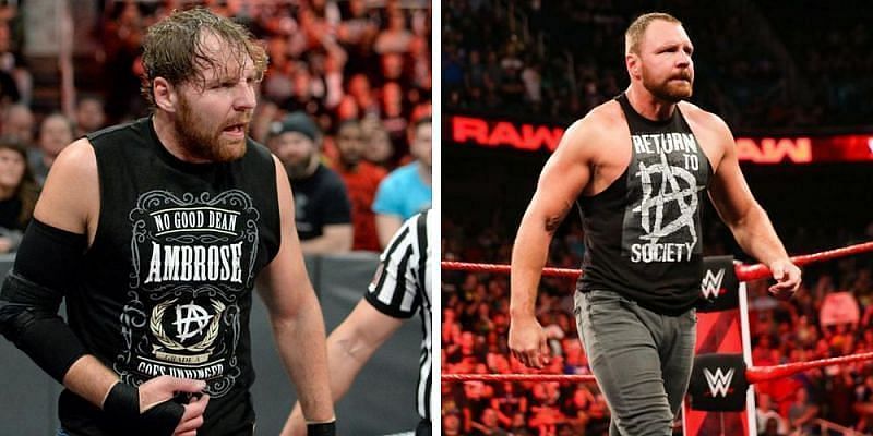 Dean Ambrose before &amp; after returning from his injury in 2018