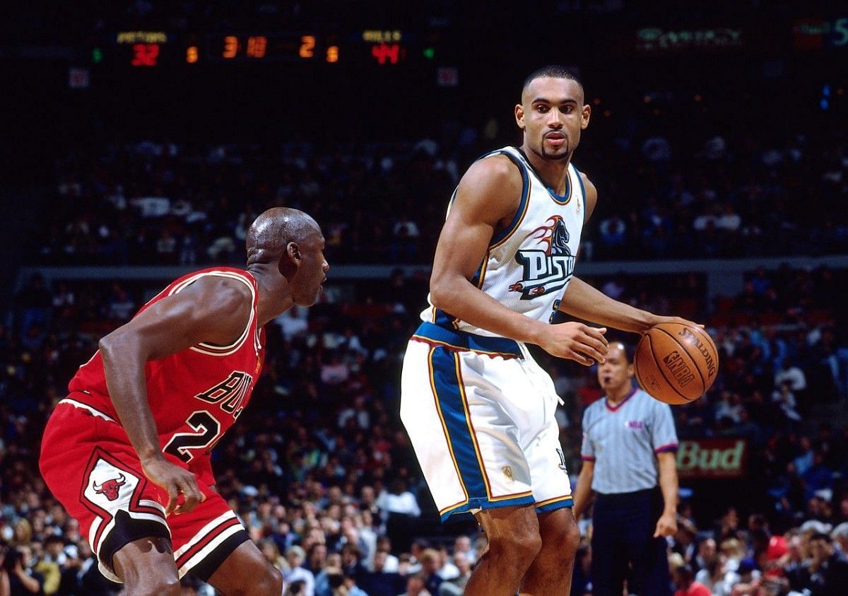 Grant Hill was heralded as the &quot;next Michael Jordan&quot; in his earlier years with the Detroit Pistons. [Photo: HoopsHype]