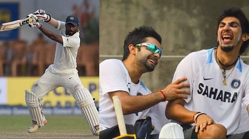 Abhinav Mukund and Ishant Sharma were part of the Indian playing XI in Virat Kohli's debut Test. (Image: Sportskeeda/Facebook)