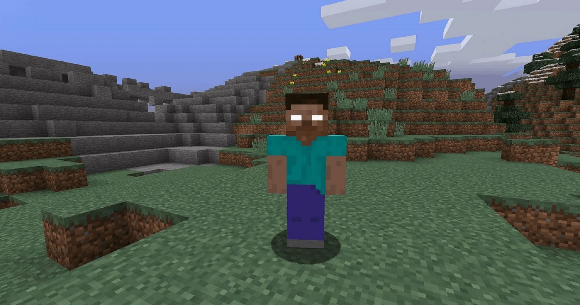 Herobrine has long been Minecraft&#039;s biggest urban legend (Image via Mojang)