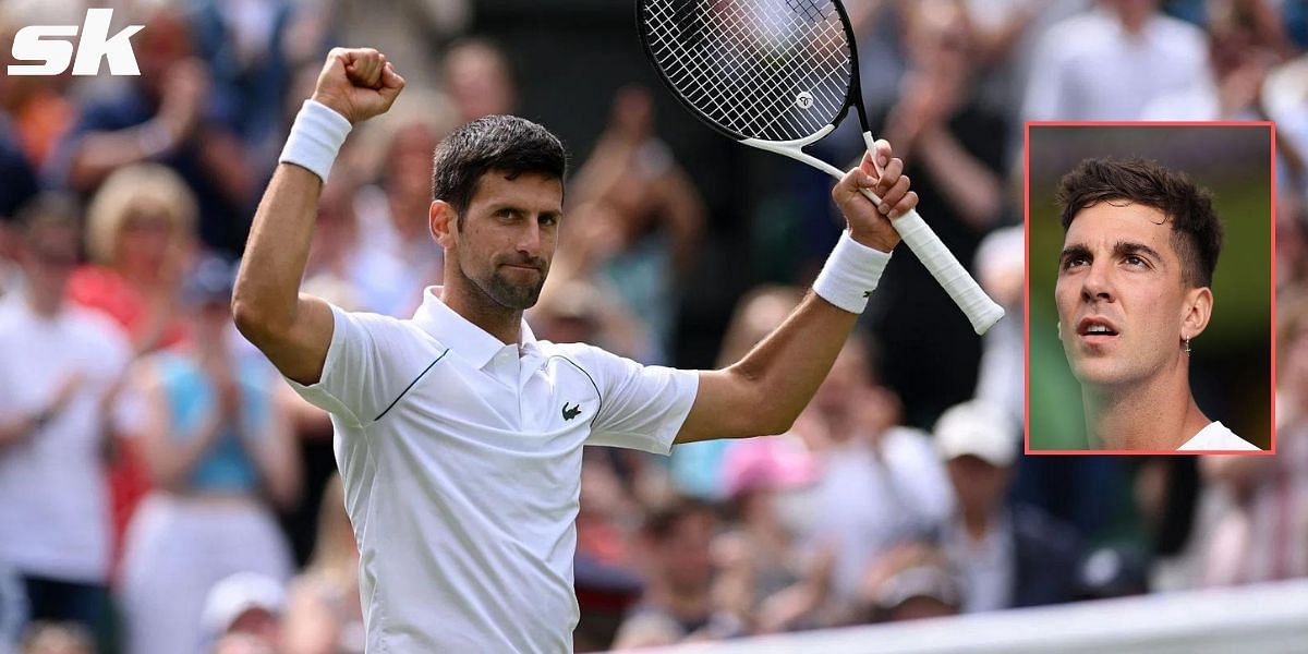 Thanasi Kokkinakis is full of praise for Novak Djokovic after their second-round match at Wimbledon