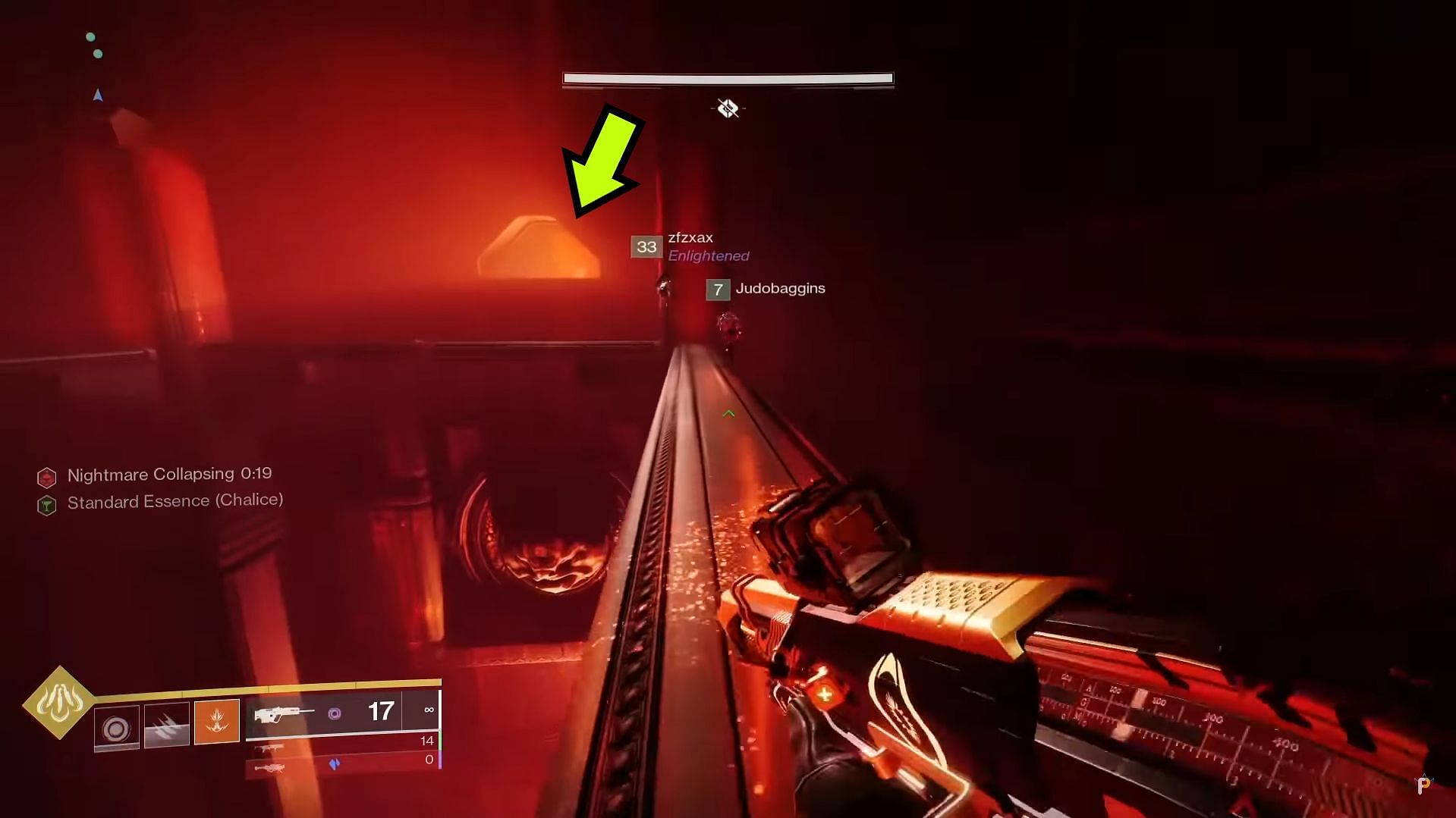 First Essence depositing location in Destiny 2 Duality (Image via Fallout Plays)