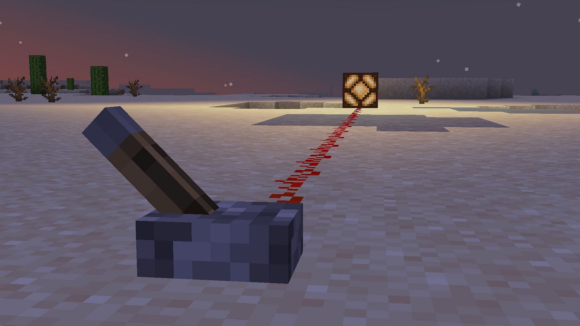 It can work in long redstone circuits as well (Image via Minecraft 1.19)