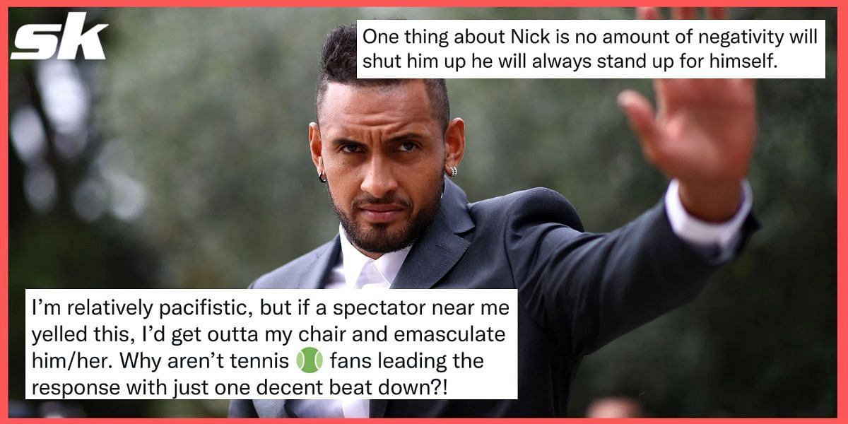 Tennis fans reacted to Nick Kyrgios revealing the racial abuse he was subjected to at Stuttgart