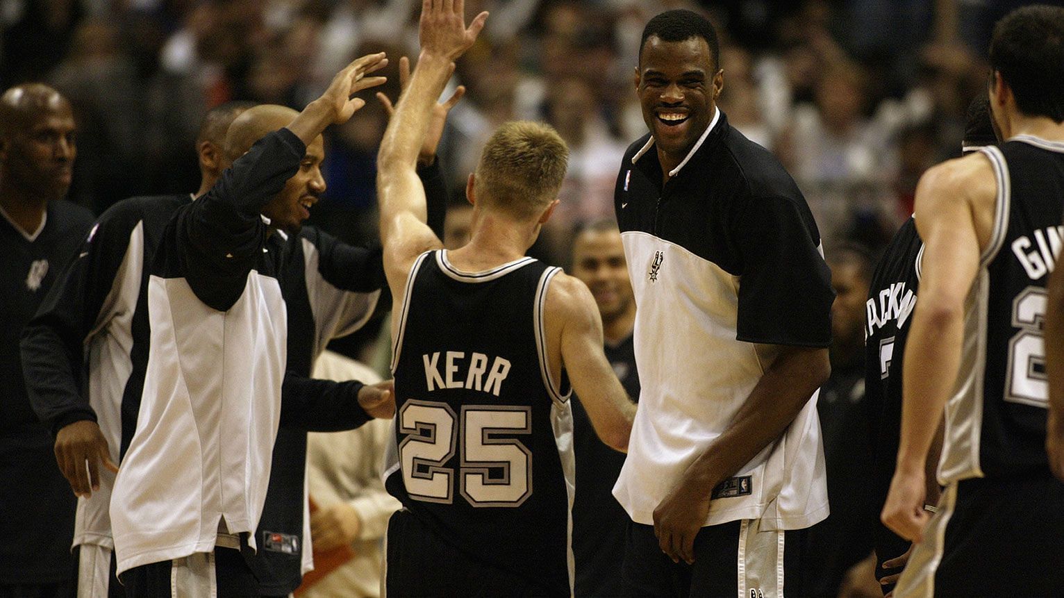 Like the Chicago Bulls, Steve Kerr played for two defensively dominant San Antonio Spurs teams that won titles. [Photo: Grantland]