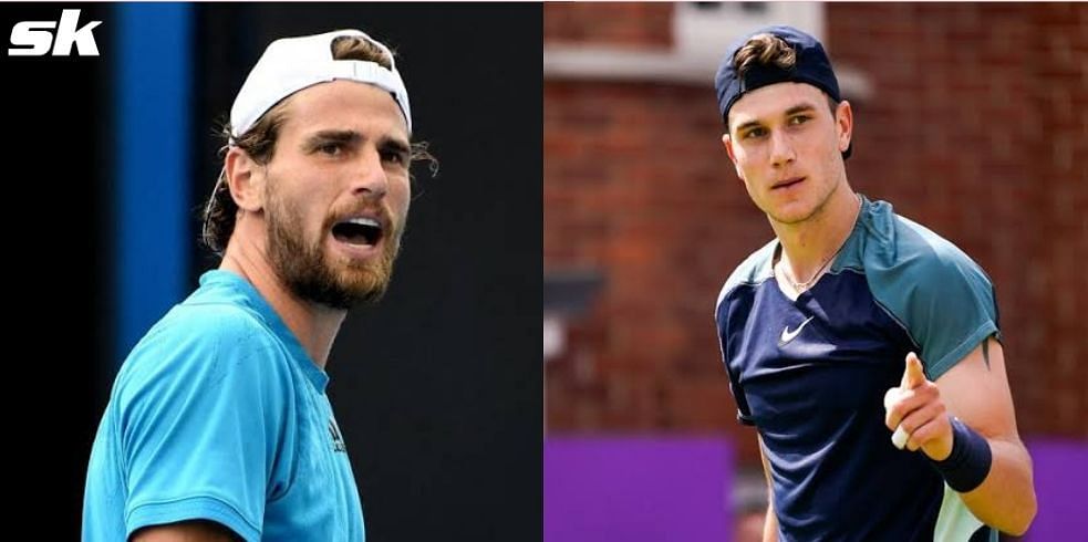 Maxime Cressy (L) will take on Jack Draper (R) in the semifinals of the Eastbourne International