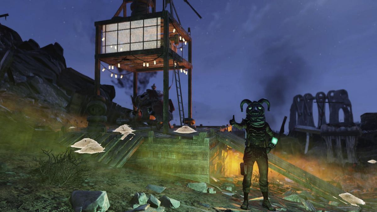 Defend the Rad Scrubber here in Fallout 76 to complete Eviction Notice (Image via Bethesda)