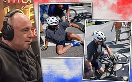 Joe Rogan reviews video of President Joe Biden falling off bike - "He's the gift that keeps giving"